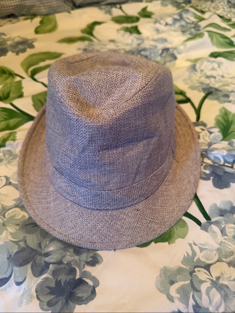 Men's Lightweight Linen Fedora Hat - Taupe